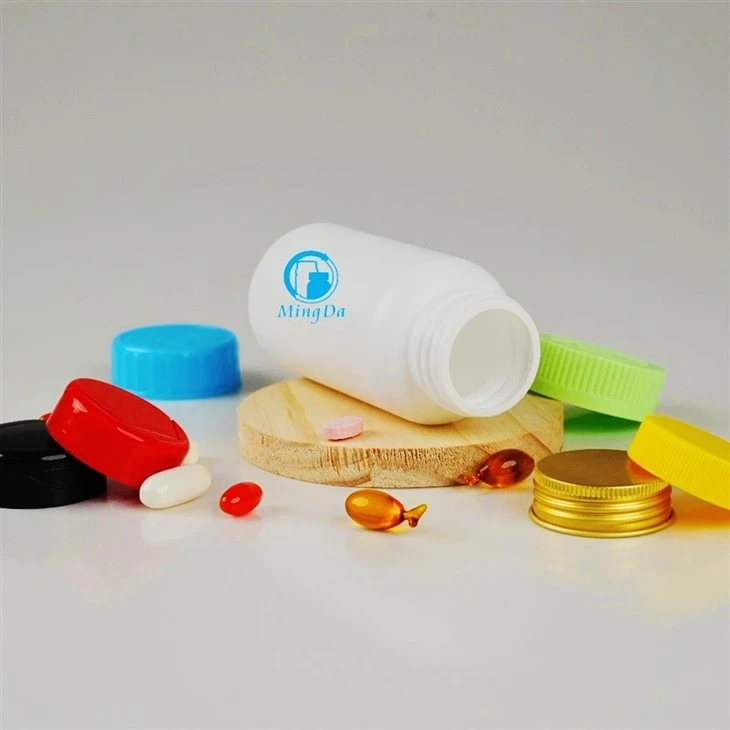 Customizable HDPE vitamin packaging bottle