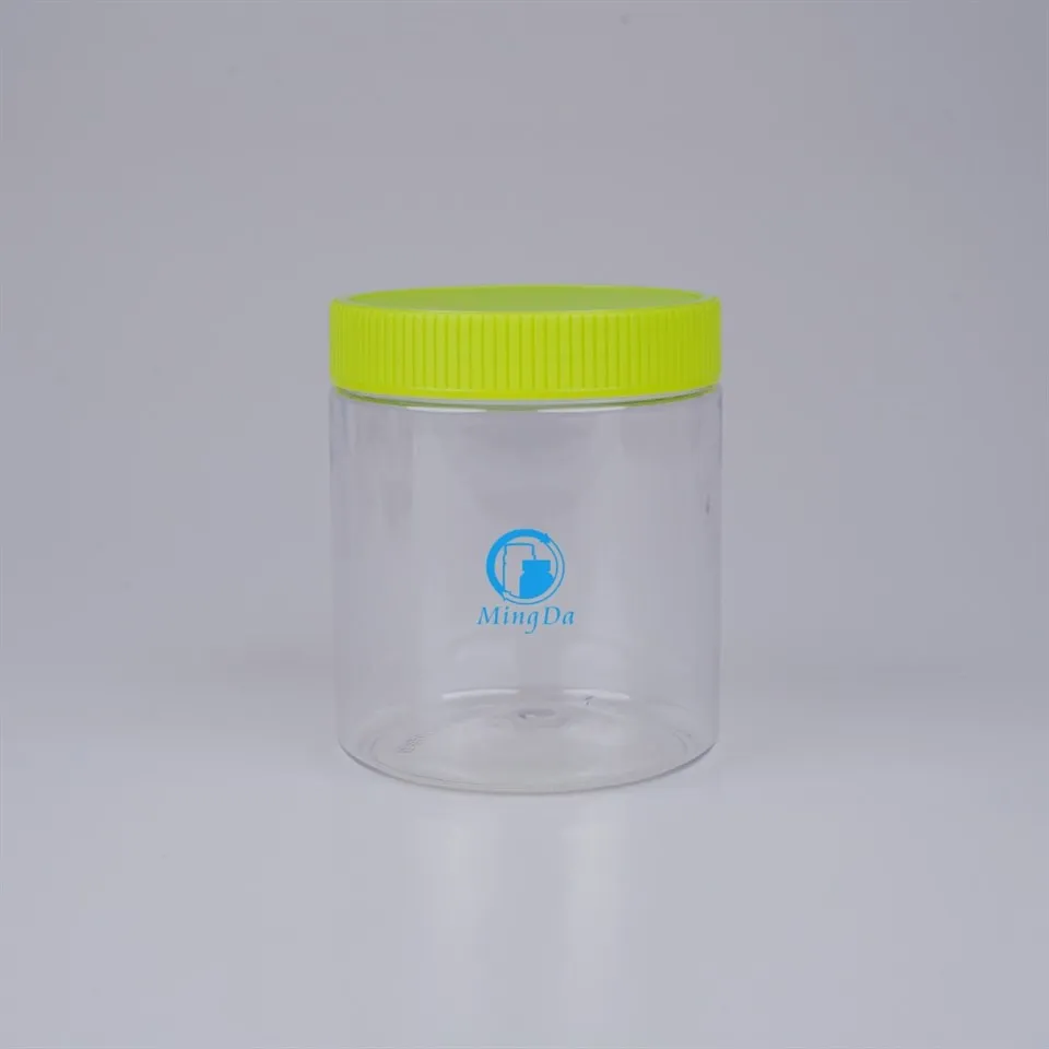 Wide Neck Plastic Bottles PET jar manufacturer custom plastic packaging FDA approved bottles